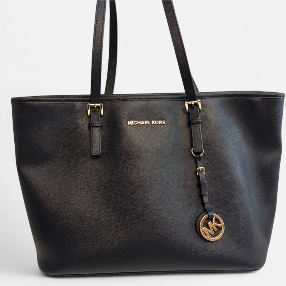Michael Kors Black Saffiano Leather Tote Bag
